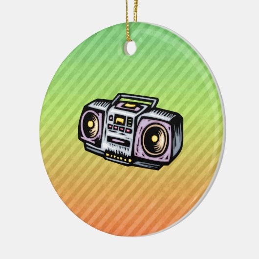 Boombox Keramik Ornament (Links)
