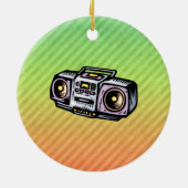 Boombox Keramik Ornament (Hinten)