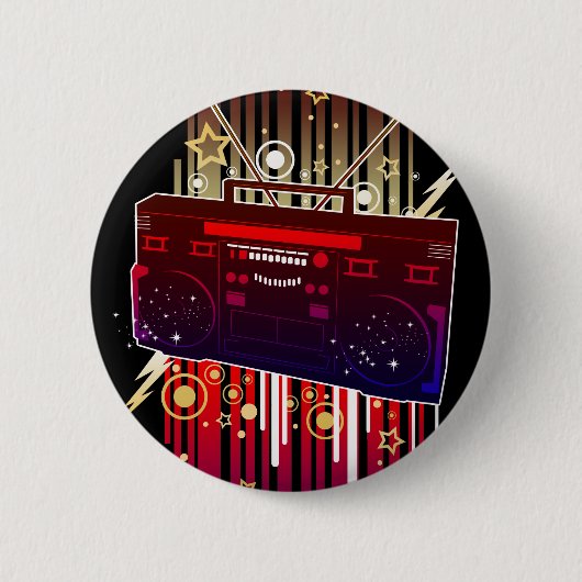 Boombox-Knall Button (Vorderseite)
