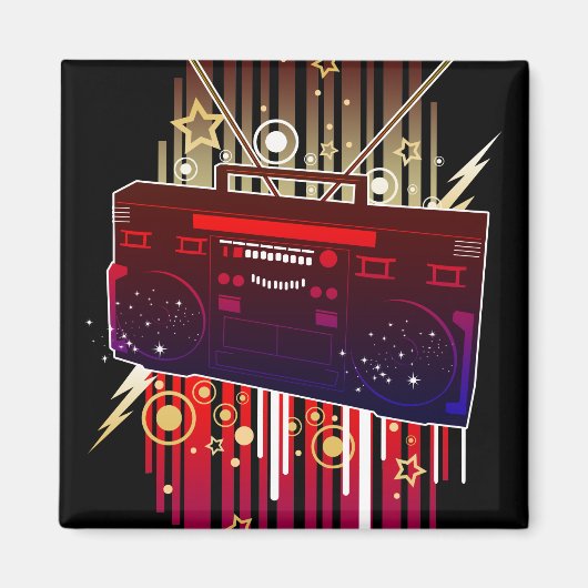Boombox-Knall Magnet (Vorne)