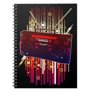 Boombox-Knall Notizblock
