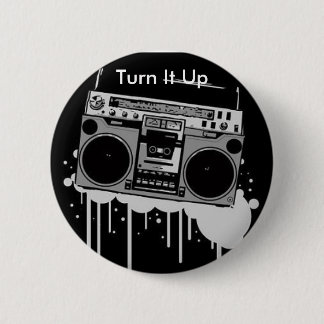 Boombox Knopf: Ton-Echo Entwürfe Button