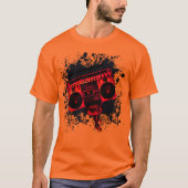 BoomBox Kopf Splattered T-Shirt (Vorderseite)