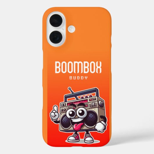 Boombox-Kumpel Case-Mate iPhone Hülle (Rückseite)