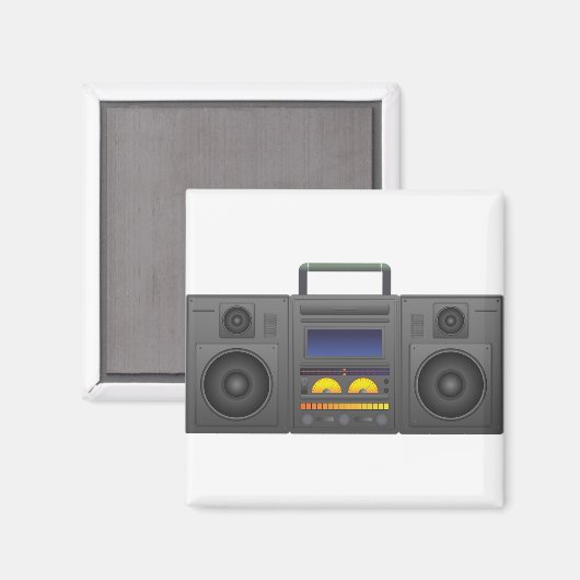 Boombox Magnet (Vorderseite/Rückseite)
