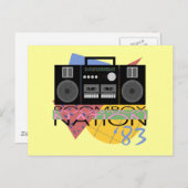 Boombox Nation 83 Postkarte (Vorne/Hinten)