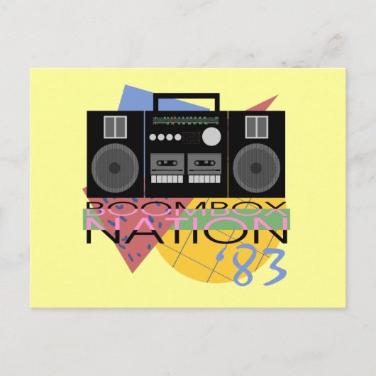 Boombox Nation 83 Postkarte (Vorderseite)