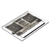 Boombox Notizblock (Linke Seite)