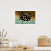 Boombox Poster (Küche)