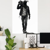 Boombox Poster (Heimbüro)