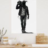 Boombox Poster (Küche)