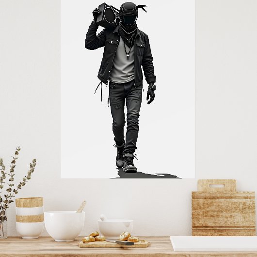 Boombox Poster (Küche)