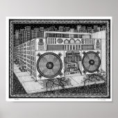 Boombox-Poster Poster (Vorne)