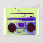 Boombox Postkarte (Vorderseite)