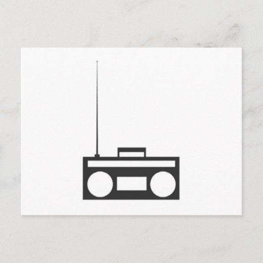 Boombox Postkarte (Vorderseite)