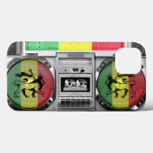 Boombox-Reggae Case-Mate iPhone Hülle (Rückseite (Horizontal))