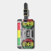 boombox Reggae Gepäckanhänger (Vorderseite vertikal)