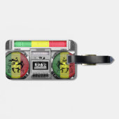 boombox Reggae Gepäckanhänger (Rückseite horizontal)