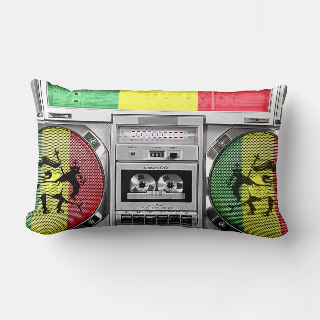 boombox Reggae Lendenkissen (Vorderseite)