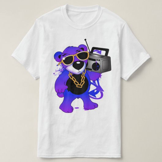 Boombox Teddy! T-Shirt (Design vorne)