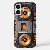 Boombox Time Machine iPhone Case (Rückseite)