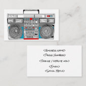 Boombox Visitenkarte (Vorne/Hinten)