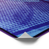 Boomboxer lila blau poster (Ecke)