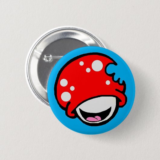 Boomer-Button - Blau Button (Vorne & Hinten)