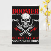 Boomer Generation Bad Before All You Sissies 1946 Karte (Gelbe Blume)