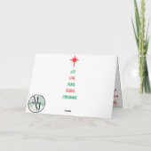 Boomer Joyful Holiday Dance Weihnachtskarte Karte (Rückseite)