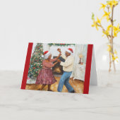 Boomer Joyful Holiday Dance Weihnachtskarte Karte (Gelbe Blume)