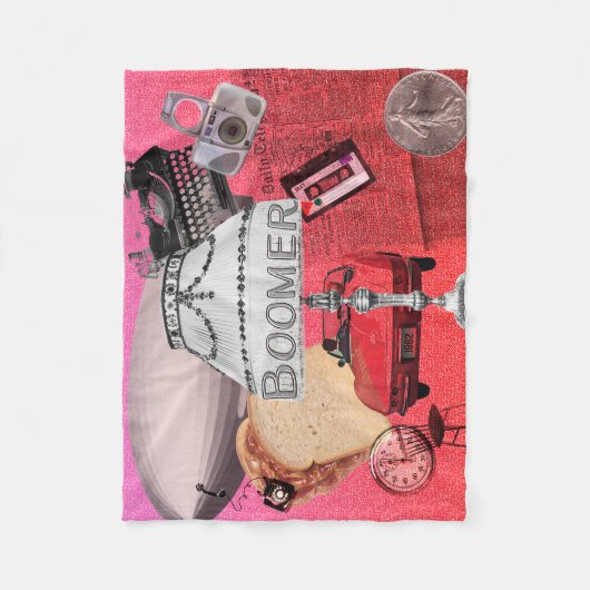 BOOMER Nostalgic Fleecedecke (Vorderseite)