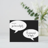 Boomer ohne Grabscherz Postkarte (Stehend Vorderseite)