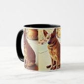 Boomer rote Heeler Kaffee-Tasse Tasse (Vorderseite Links)