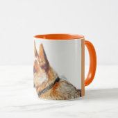 "Boomer" rote Heeler zwei Ton-Tasse Tasse (VorderseiteRechts)