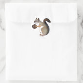 Boomer Squirrel Runder Aufkleber (Tasche)