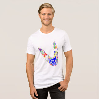 Boomerang Basic Liebe Dankbarkeit Anerkennung Tri-Blend Shirt