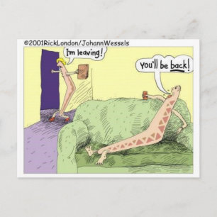 Boomerang-Beziehungen Lustige Cartoon-Geschenke & Postkarte