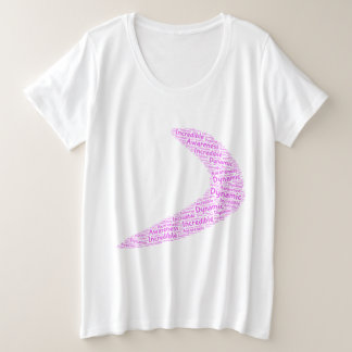 Boomerang Dynamic, unglaublich, Bewusstsein Große Größe T-Shirt