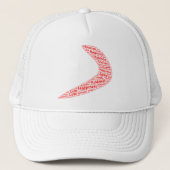 Boomerang Glück, Freundlichkeit, Liebe Truckerkappe (Vorderseite)