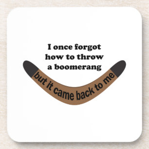 Boomerang Joke Getränkeuntersetzer