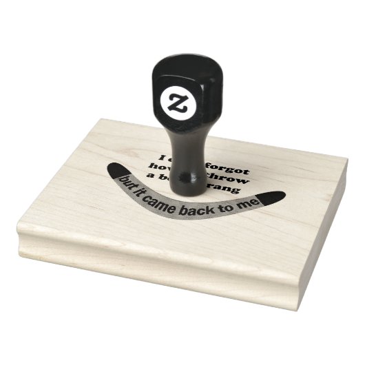 Boomerang Joke Gummistempel (Stempel)