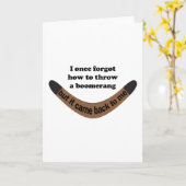 Boomerang Joke Karte (Gelbe Blume)