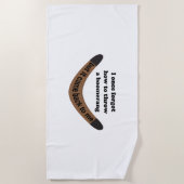 Boomerang Joke Strandtuch (Vorderseite)
