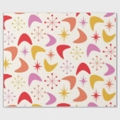 Boomerang Mitte des 20. Jahrhunderts mit farbenfro Geschenkpapier (Flach)