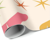 Boomerang Mitte des Jahrhunderts mit Retro-Sternex Geschenkpapier (Rolleneckpunkt)