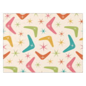 Boomerang Mitte des Jahrhunderts mit Retro-Sternex Tischdecke (Vorderseite (Horizontal))