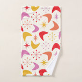 Boomerang Mitte des Jahrhunderts und die Sternexpl Badhandtuch Set (Handtuch)