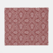 Boomerang Mudcloth Fleecedecke (Vorderseite (Horizontal))