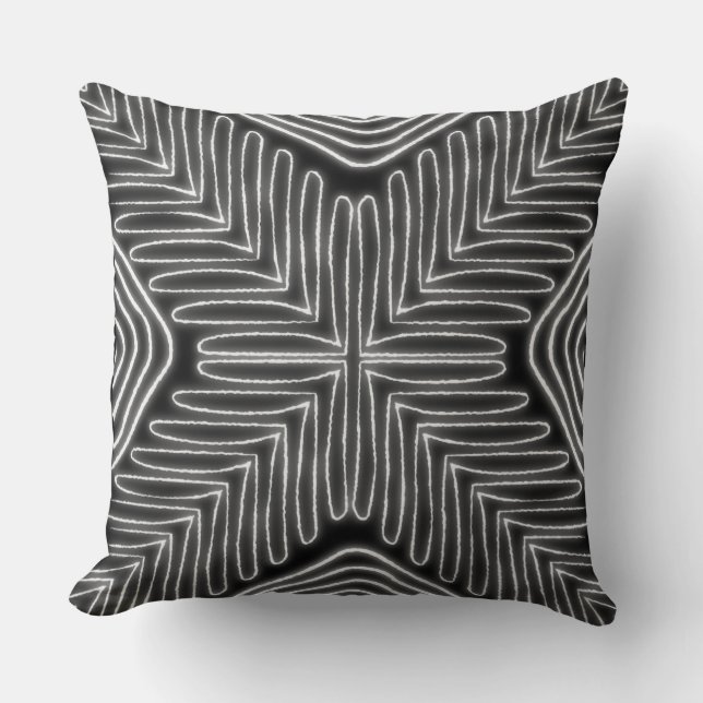 Boomerang Mudcloth Throw Kissen (Vorderseite)